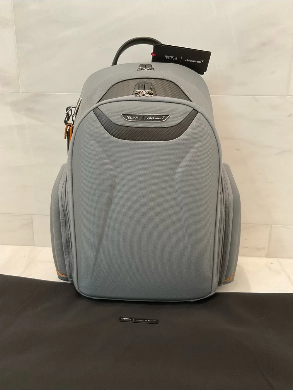 NEW Tumi McLaren PADDOCK 18.0” HTLS Polyester Laptop Backpack - SUPER GRAY